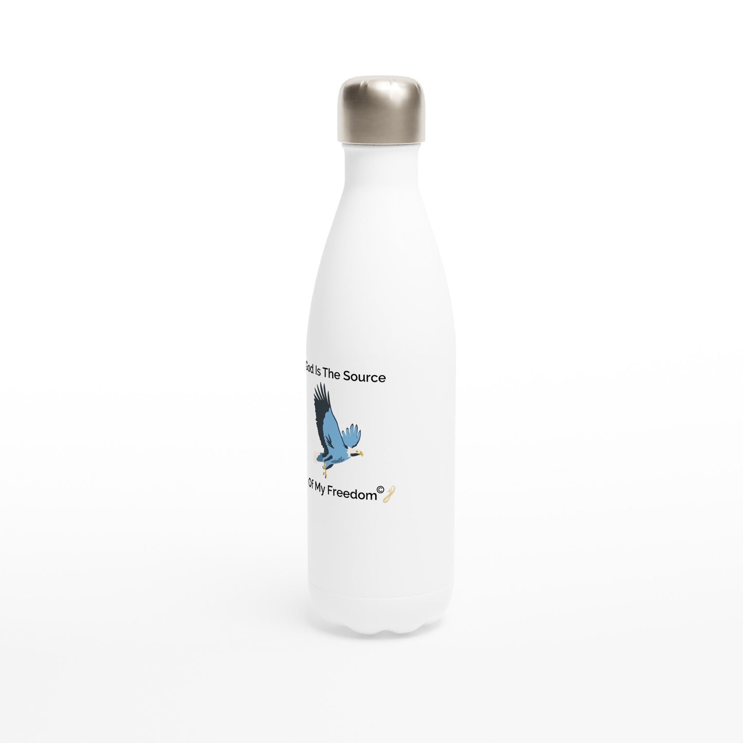 MindShift Water Bottle - God Is The Source Of My Freedom - 17oz