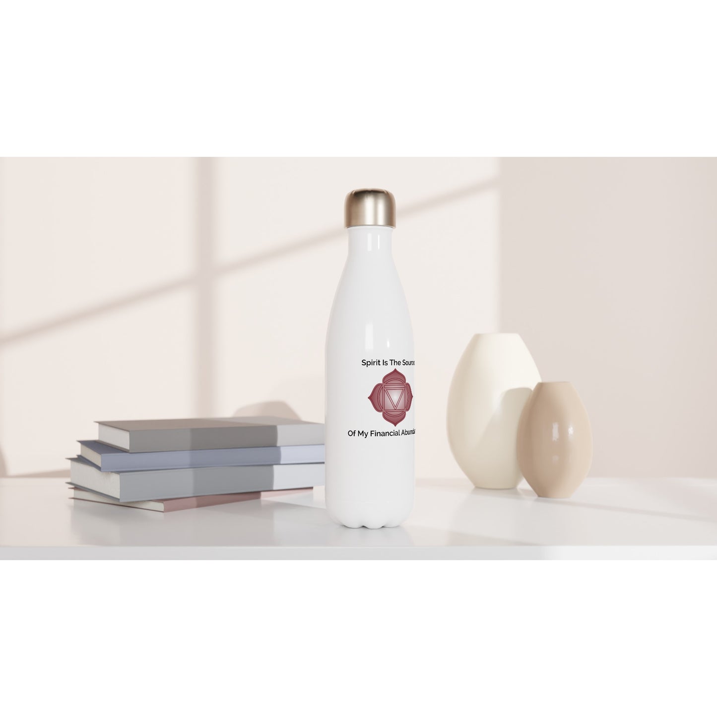 MindShift Water Bottle - Spirit Is The Source Of My Financial Abundance - 17oz