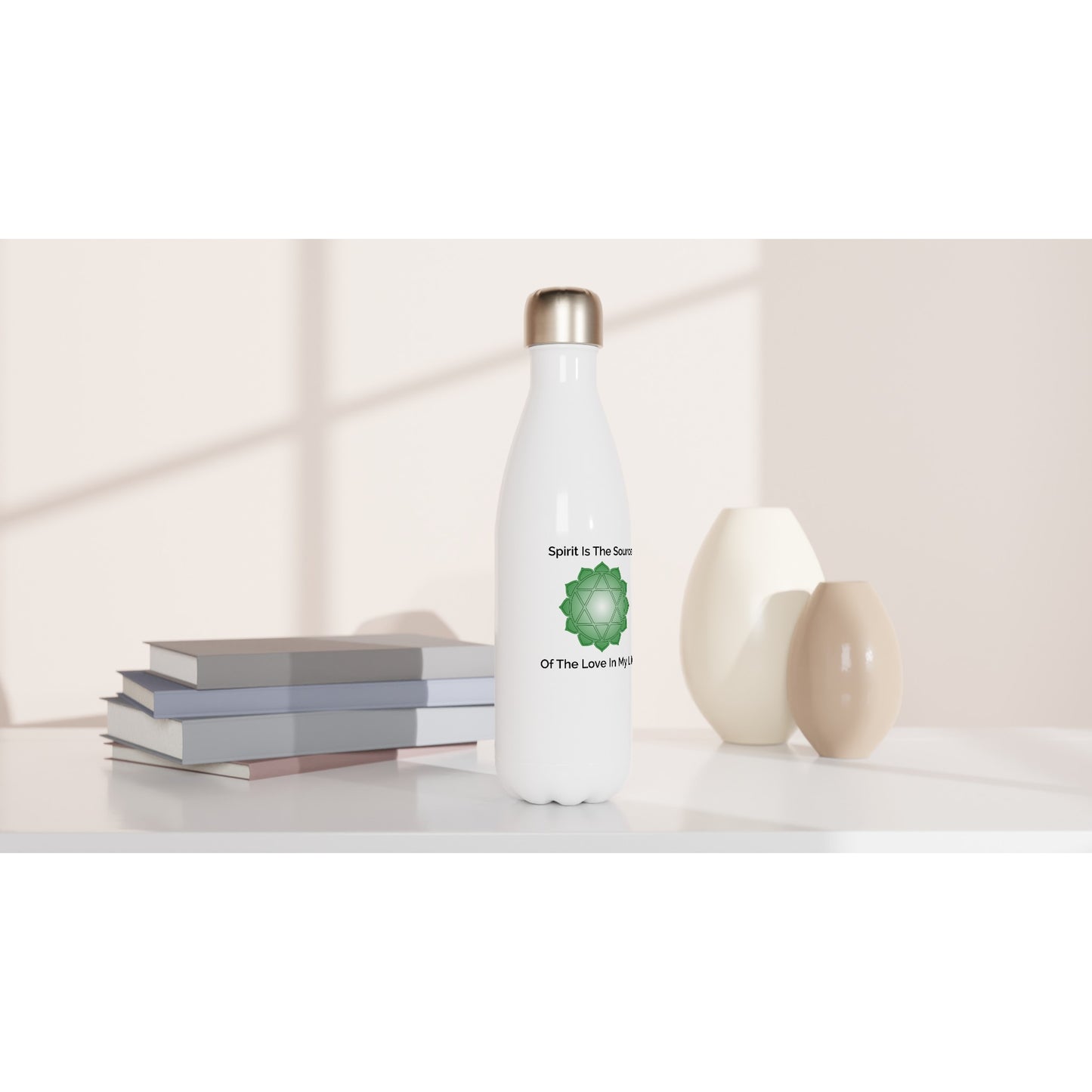 MindShift Water Bottle - Spirit Is The Source Of The Love In My Life - 17oz