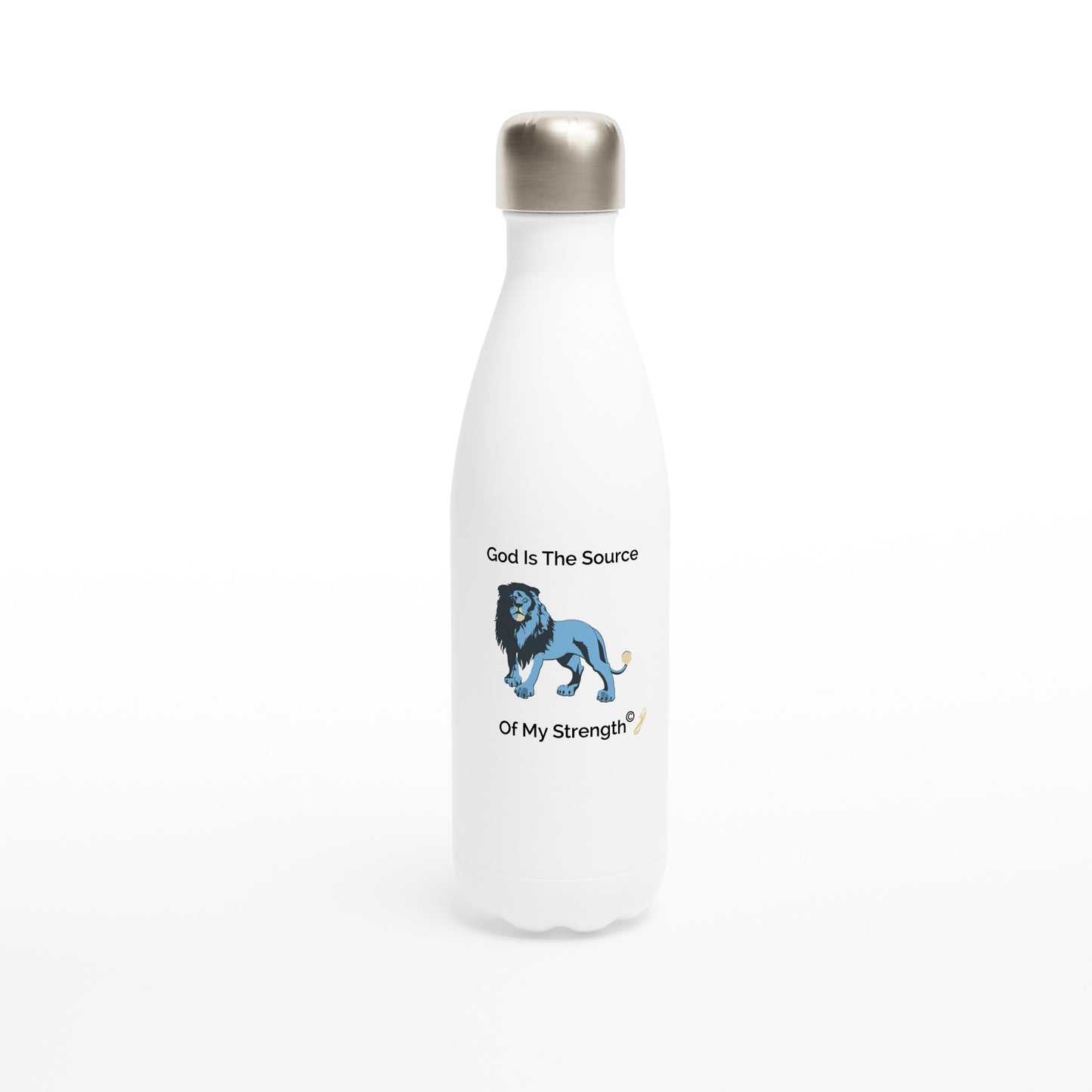 MindShift Water Bottle - God Is The Source Of My Strength - 17oz